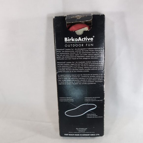 Birko Active Outdoor Fun Mesh Insoles Black gr. 38 7 - 7.5 US NEW Birkenstock - Picture 5 of 13